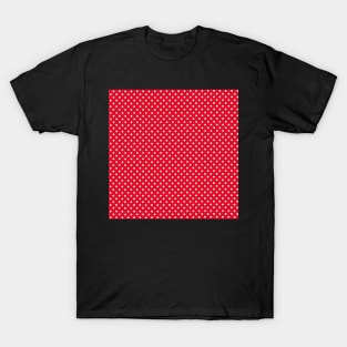 Red pattern with polka dots T-Shirt